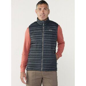 $199 Stio Mens Large Pinion Down Vest Black Abyss Puffer